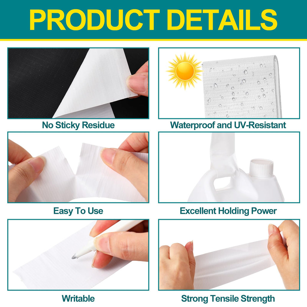 4 Pcs 1.77" x10 ft Travel Duct Tape Mini Pocket Size Roll, White