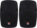 SPG88 8" Passive DJ PA Speaker, ABS Cabinet, 8 Ohm, 2-Pack | 400W Peak, Lightweight 12 lbs, Speakon Input/Output