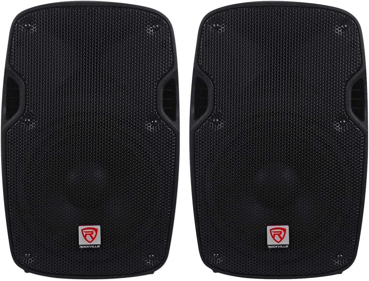 SPG88 8" Passive DJ PA Speaker, ABS Cabinet, 8 Ohm, 2-Pack | 400W Peak, Lightweight 12 lbs, Speakon Input/Output