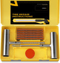 Flat Tire Repair Kit 15pcs, Heavy Duty Tire Plug Kit to Fix Puncture | Tire Patch Kit with Portable Storage Case