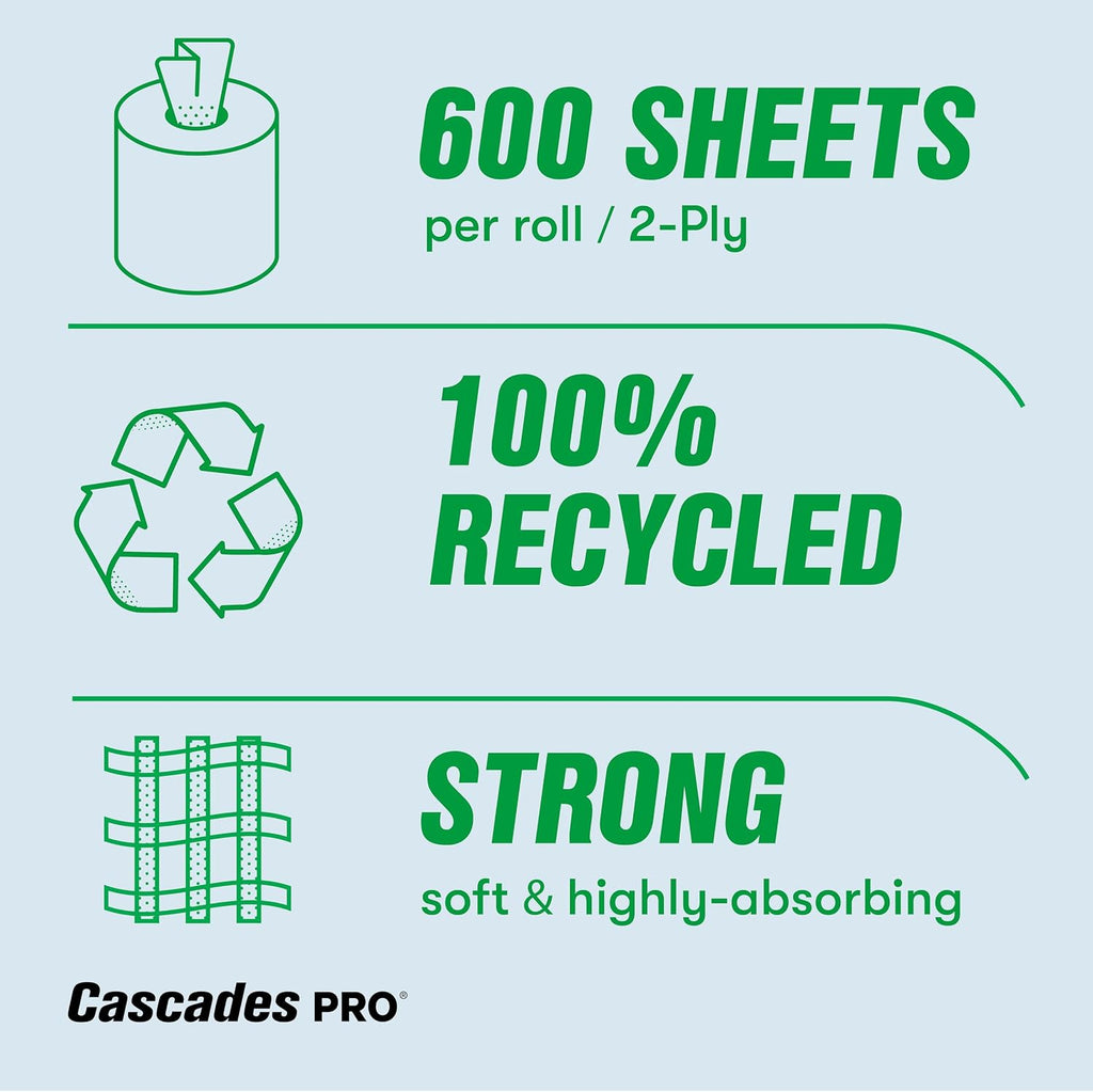 Select Centerpull Paper Towels H153, 600 Sheets, White