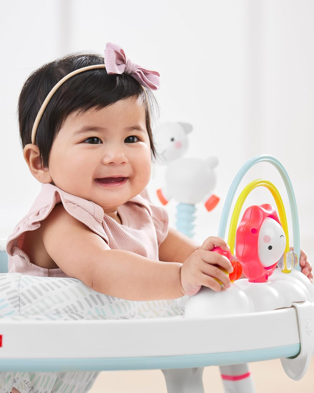 Skip Hop Baby Activity Center: Interactive Play Center with 3-Stage Grow-with-Me Functionality, 4mo+, Silver Lining