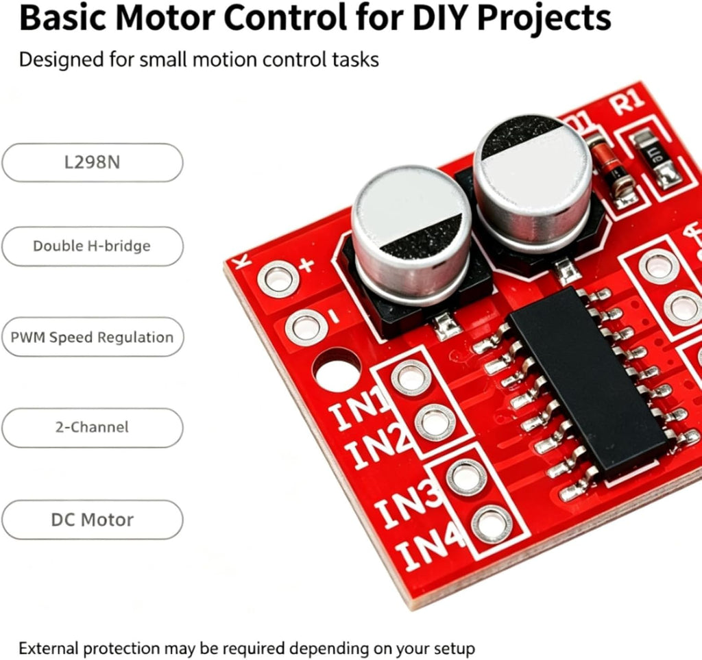 10Pcs L298N H Bridge DC Motor Driver Board 2 Channel