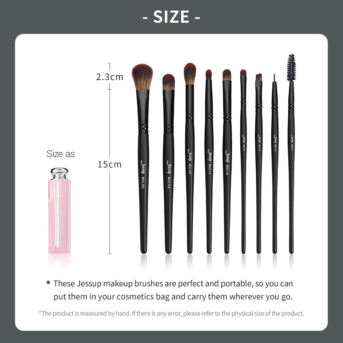 Eyeshadow Brush Set, 16-Piece Eyeliner & Eye Makeup Brushes T272