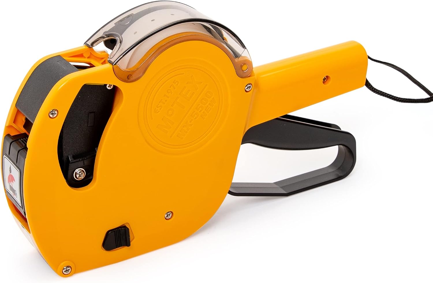 MX-5500NEW Price Tag Gun, 1 Line 8 Digits – Pre-Loaded 1,000 White Labels & Ink, Extra Ink Refill – Easy Label Maker