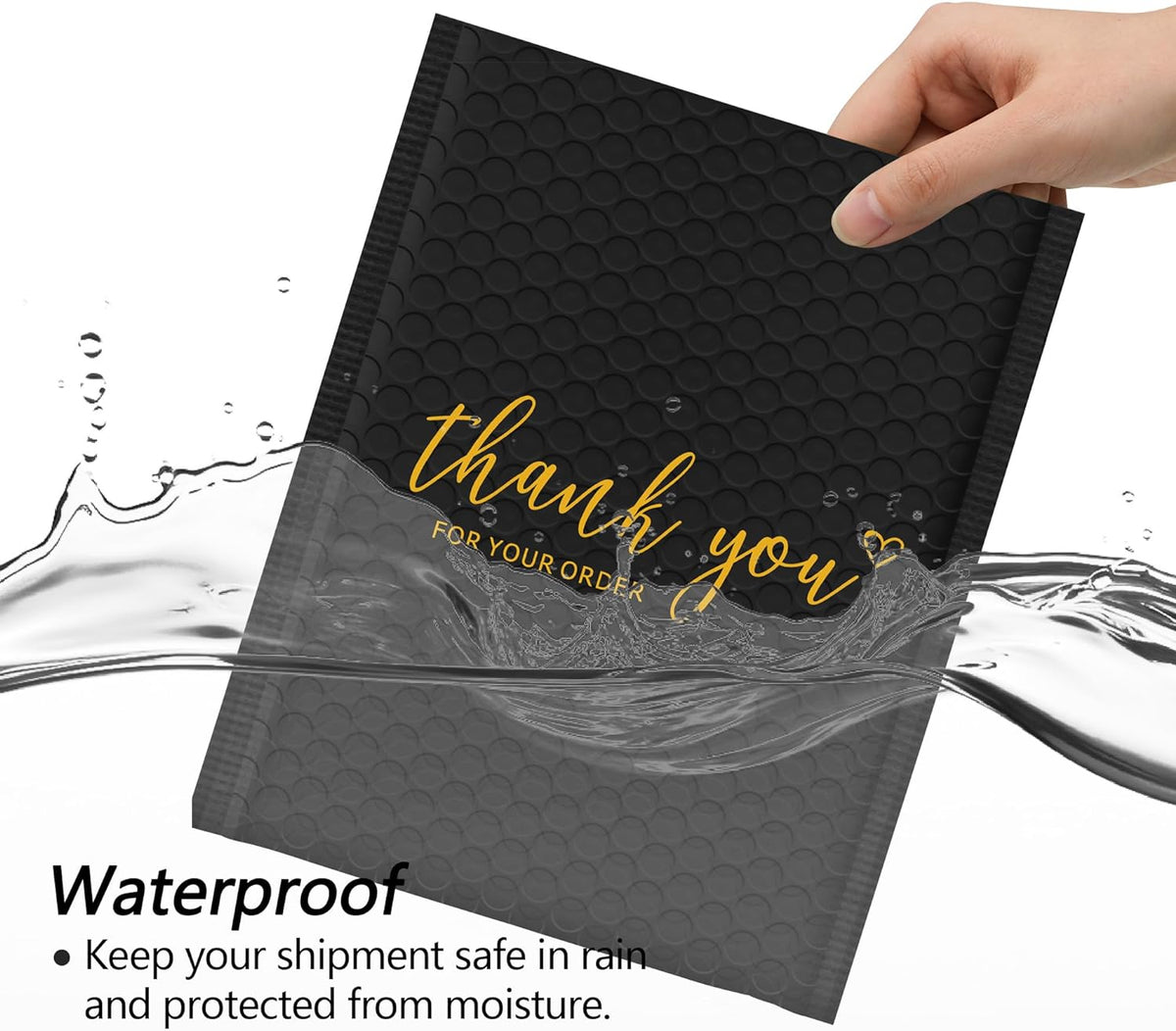 Thank You Bubble Mailers 8.5x12" 25 Pack, Padded Envelopes, Strong Adhesion Padded Mailers, Cushioning Padded