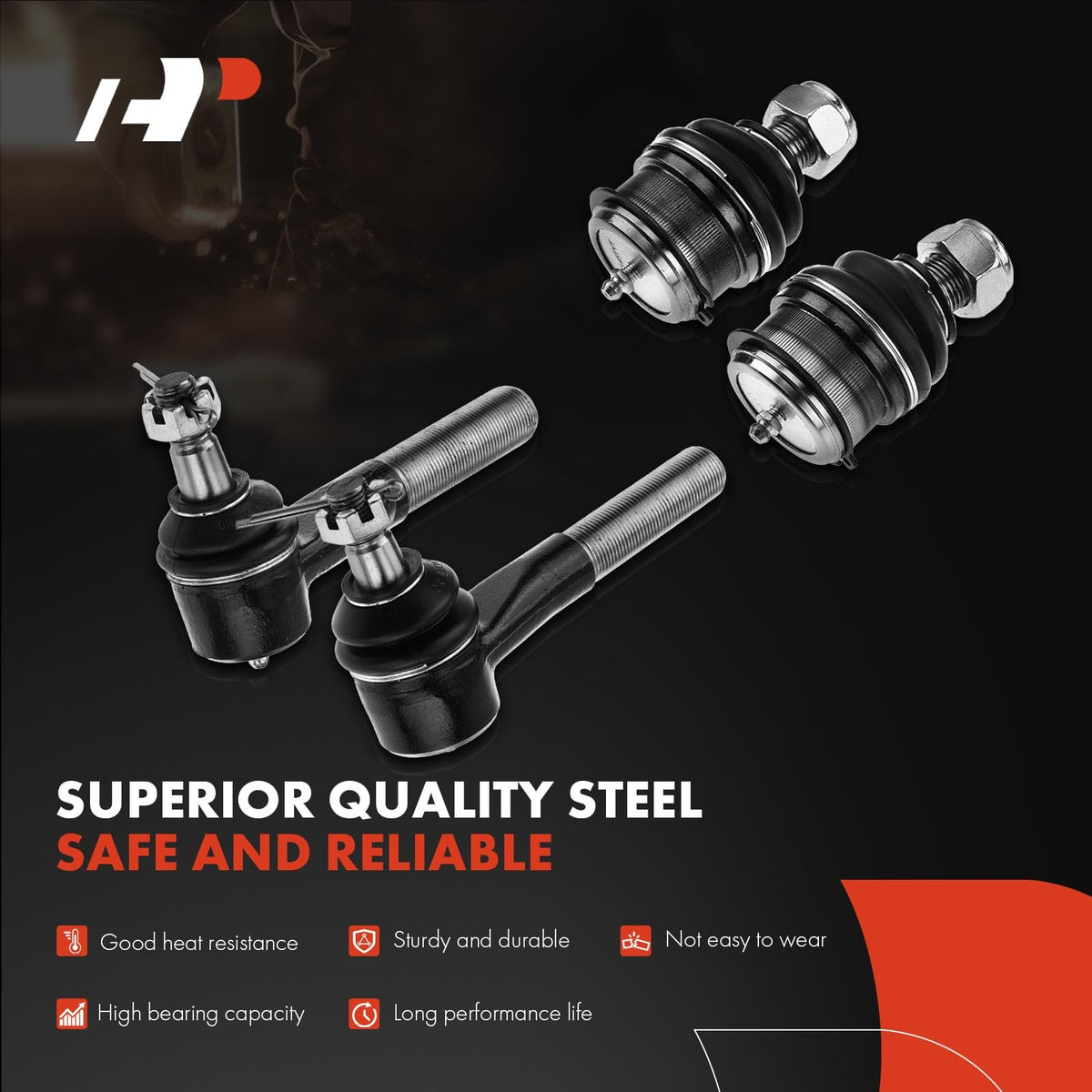 A-Premium 9Pcs Front Suspension Kit, Upper & Lower Ball Joint