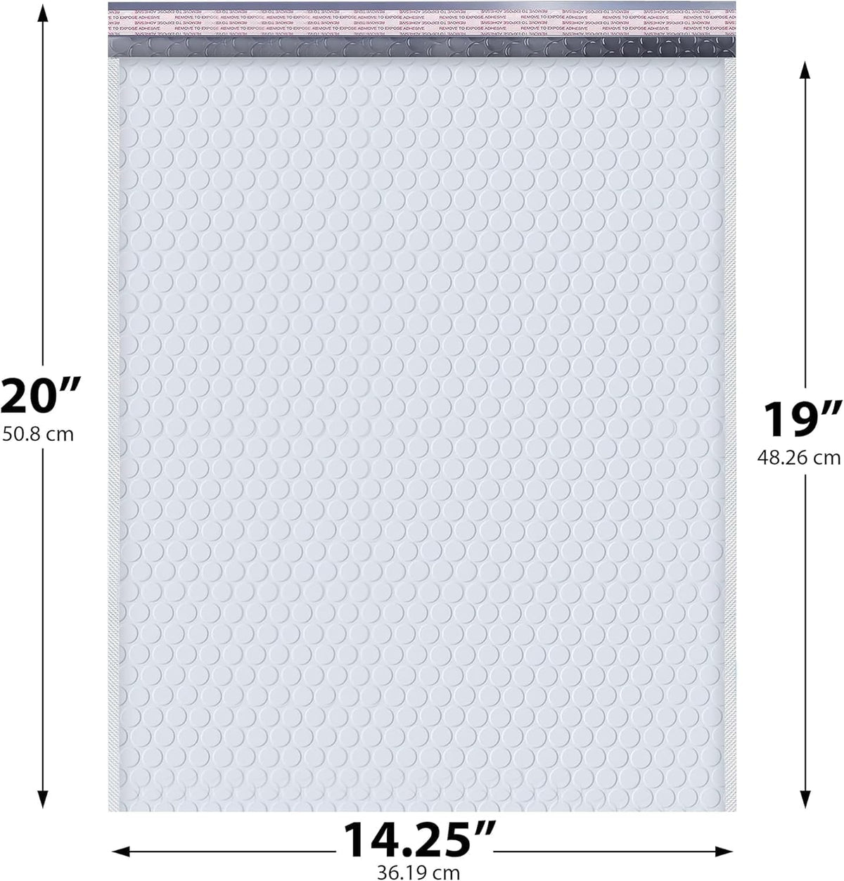 Bubble Mailers 14.25x20, Self Seal Poly Padded Envelopes #7, 15 Pack