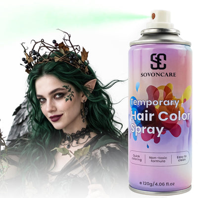 Green Temporary Hair Color Spray for Kids & Adults, 4.06 oz