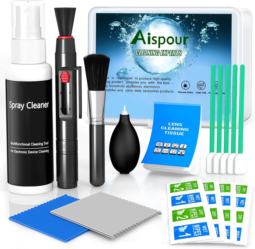 Camera Lens Cleaning Kit, 10-in-1 Camera Cleaning Kit | Camera Lens Cleaner and Camera Accessories, Includes Lens