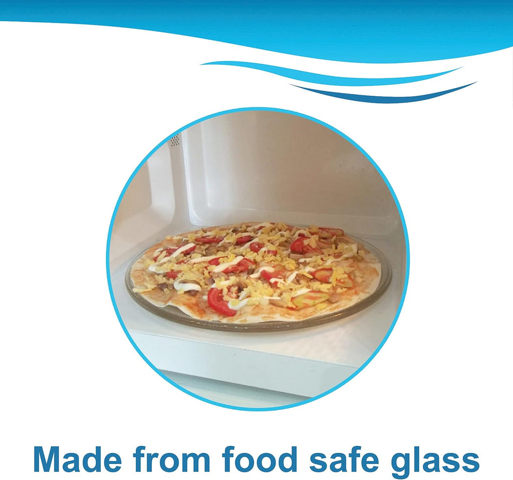 HQRP 11-1/4 inch Glass Turntable Tray Compatible with Magic Chef 203500 MCO160UW MCO165UB MCO165UW MCP13E1ST MCT9E1ST MCD990W MCD991ARB MCD991ARS MCO160S MCO160UB MCO160UQ Microwave Oven Plate