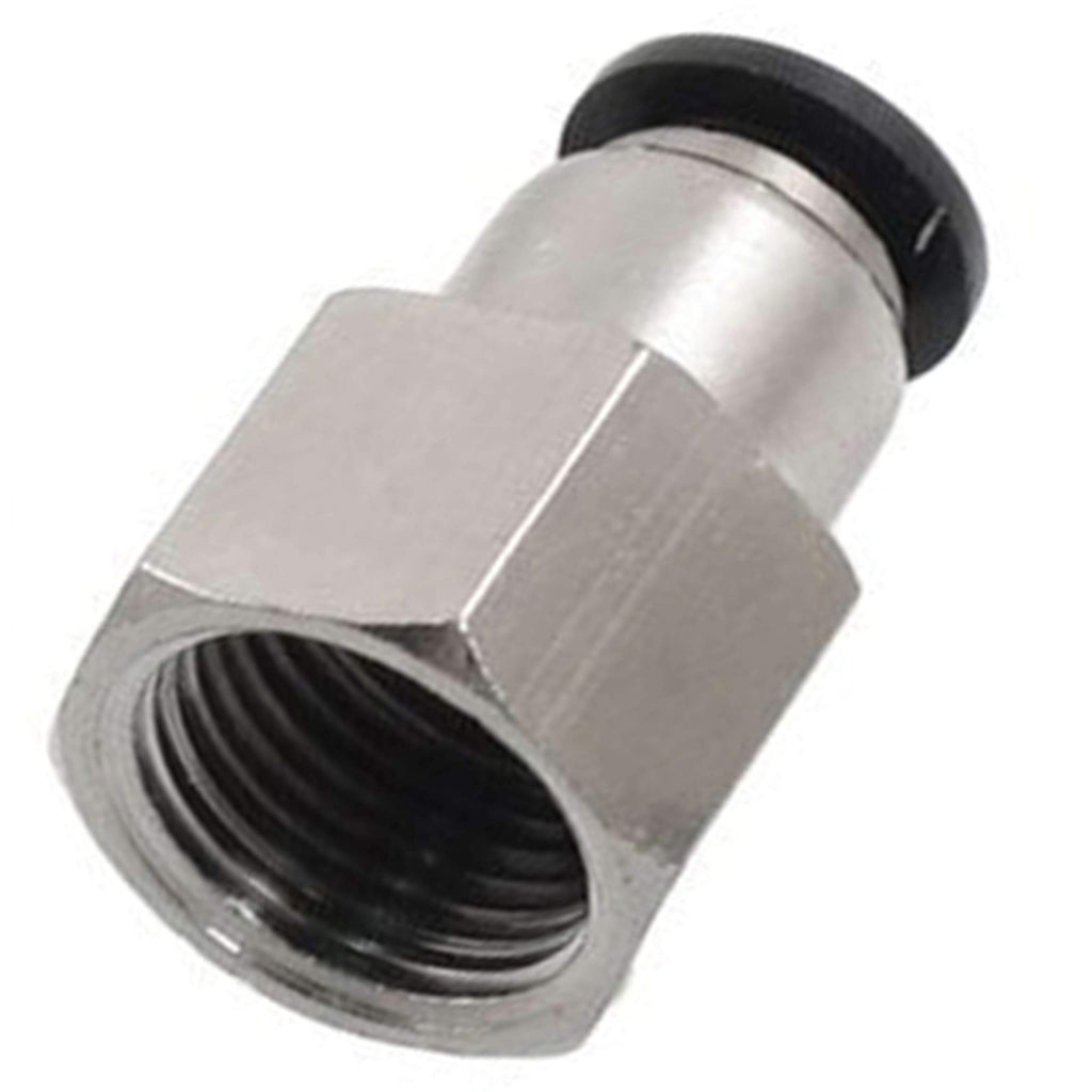 Utah Pneumatic 3/8" OD x 1/4" NPT Female Push to Connect Fitting, 10-Pack