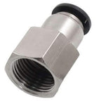 Utah Pneumatic 3/8" OD x 1/4" NPT Female Push to Connect Fitting, 10-Pack