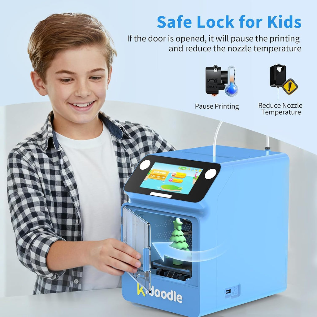 Kidoodle 3D Printer for Kids - Toy 3D Printers, Huge Toy Library Weekly Update, Wi-Fi & App Control, Up to 600mm/s