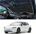 Foldable Car Windshield Sun Shade Compatible with Tesla 2017-2026 Model 3/Y,Oxford Cloth Sunshade for Car Windshield