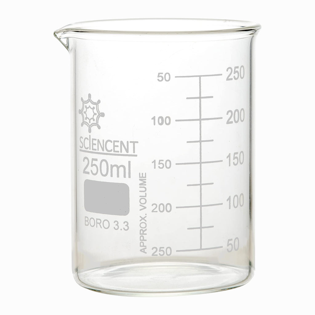 Sciencent Glass Beaker Sets (250mlX6)