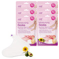 Moisturizing Foot Mask 6 Pairs, Soften with Sunflower Seed Oil & Vitamin E, Deep Moisturizing Socks for Dry, Cracked