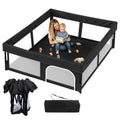 Foldable Baby Playpen, 50"×50" Play Yard for Toddlers, Portable & Collapsible Playpen with Gate, ASTM & CPSC