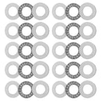 uxcell AXK1528 Thrust Needle Roller Bearings with Washers 15mm Bore 28mm OD 2mm Width 10pcs