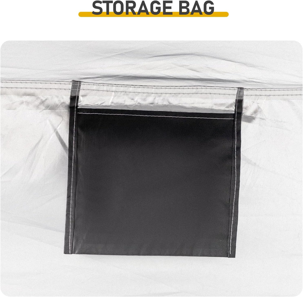 Large Bike Storage Shed, 78" x 57" Outdoor Bicycle Tent Shelter with Front & Side Double Doors, Waterproof 210D