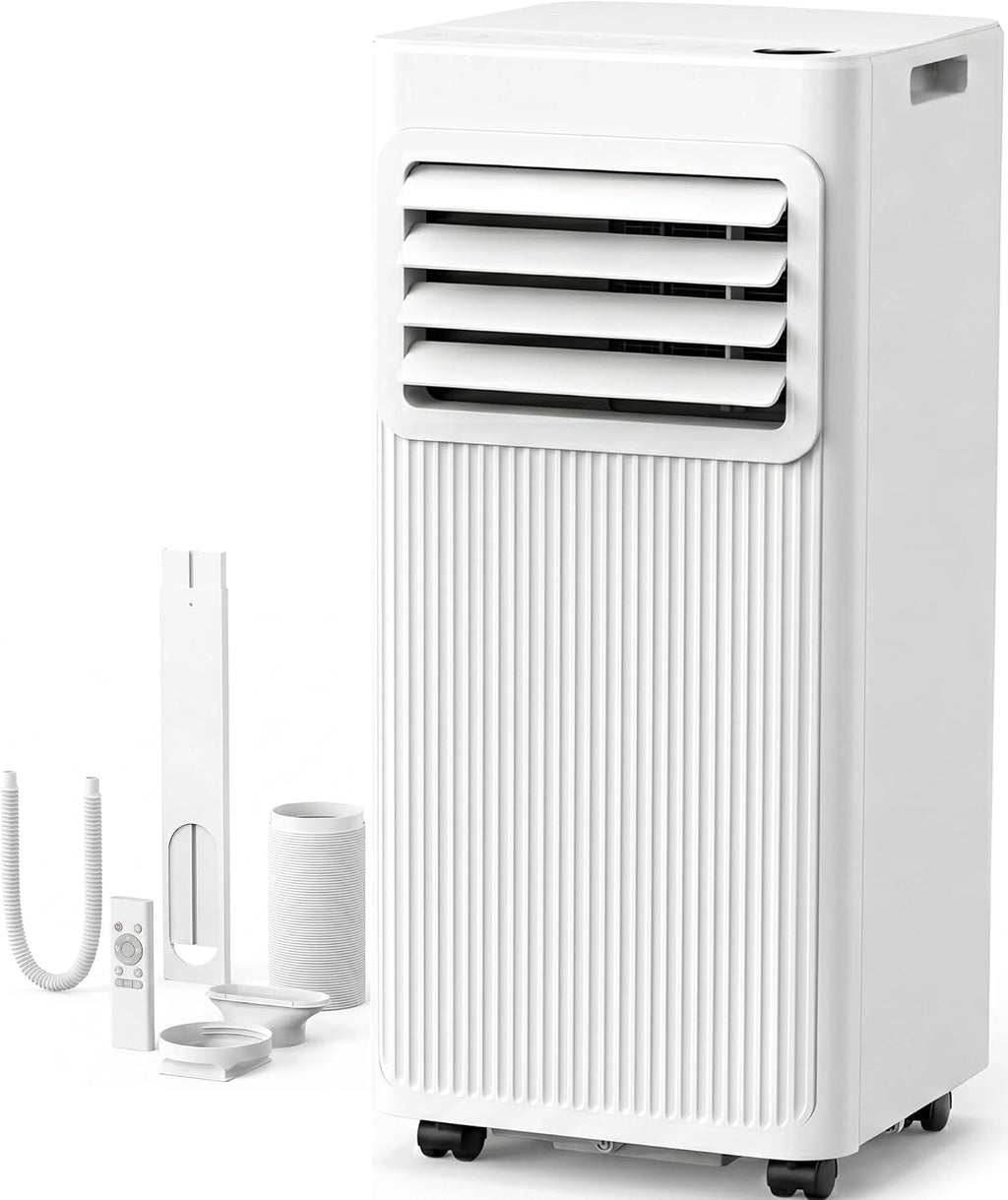 10,000 BTU Portable Air Conditioners,4-In-1 Portable AC Unit with Cool, Fan, Dehumidifier,Sleep,24H Timer,LED