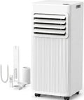 10,000 BTU Portable Air Conditioners,4-In-1 Portable AC Unit with Cool, Fan, Dehumidifier,Sleep,24H Timer,LED