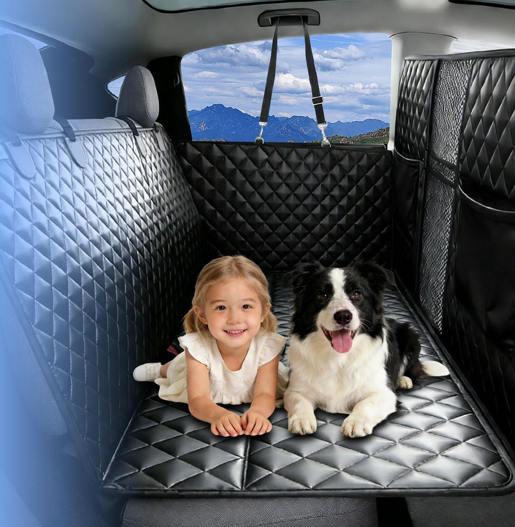 28" High Barrier Dog Car Seat Cover Hard Bottom Holds 330lbs