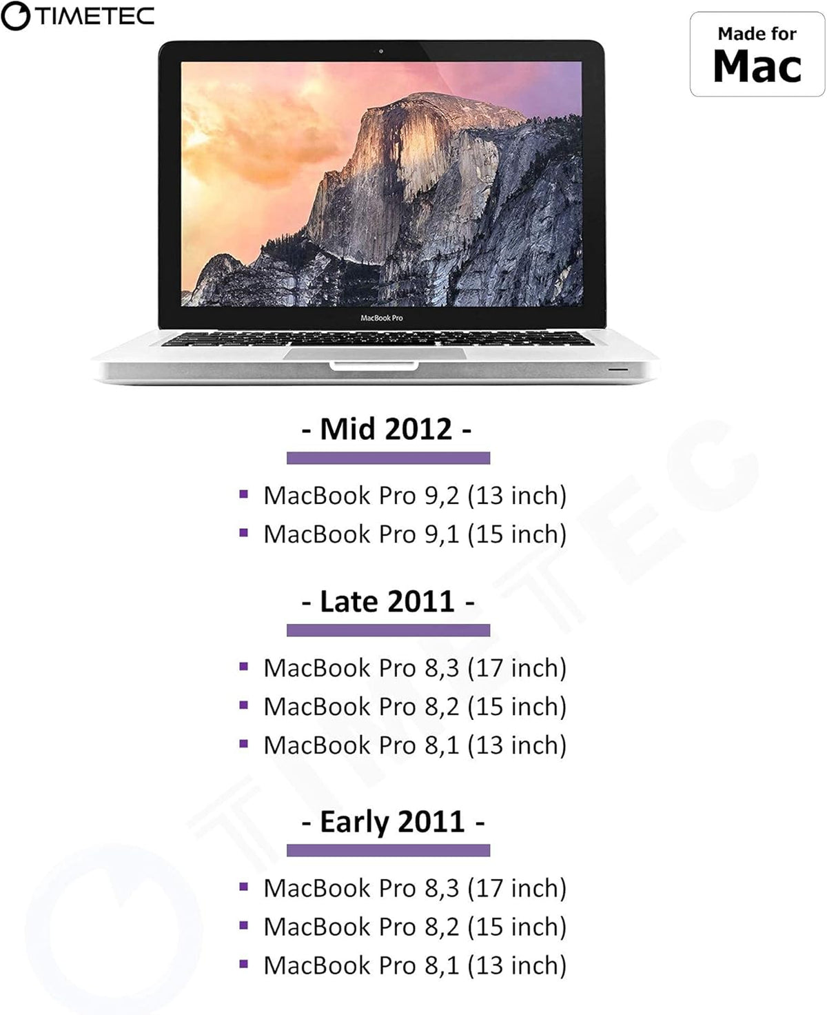 16GB KIT(2x8GB) Compatible for Apple DDR3L 1600MHz for Early/Mid/Late Mac Book Pro(2011-2012), iMac(2011-2015), Mac
