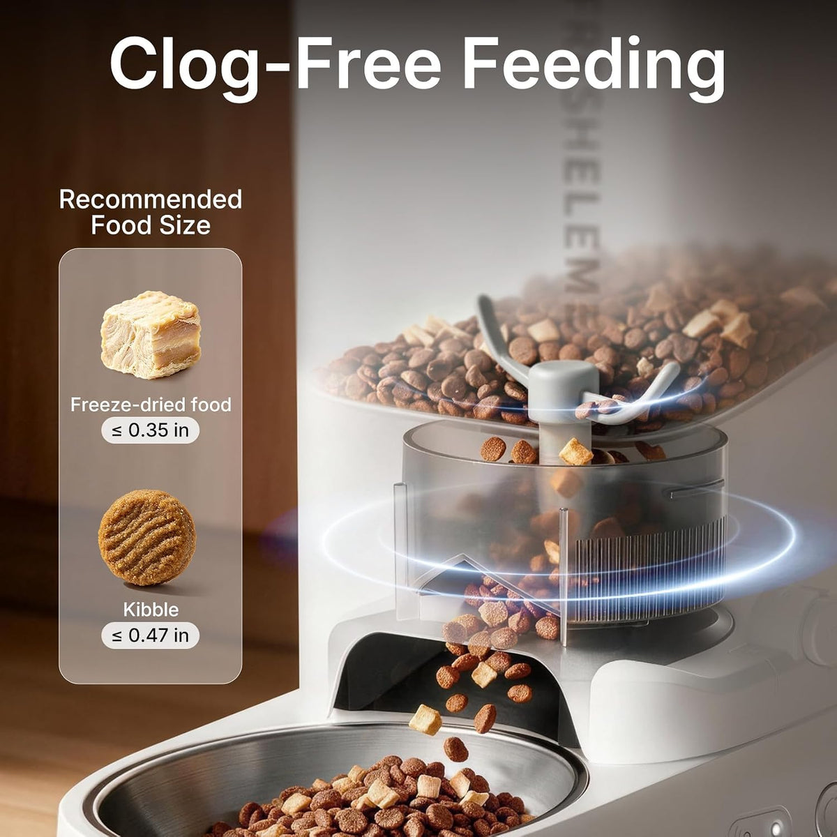 Automatic Cat Feeder, 2.4G WiFi Automatic Dog Feeder, App Control Pet Food Dispenser with Triple Fresh-Lock System