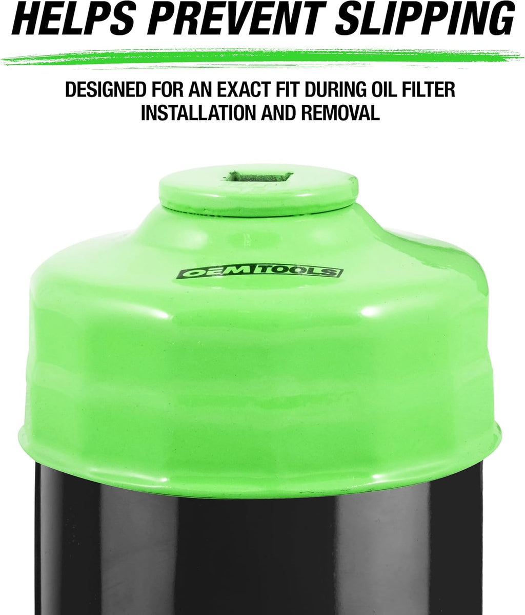 87148 80 mm 15 Flute Oil Filter Wrench, Economy Oil Filter Cap Wrench, Oil Cap Filter Wrench Prevents Slippage and
