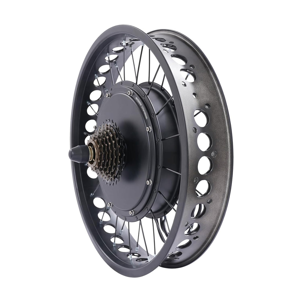 20-Inch Electric Bike Rear Hub Motor Kit, 48V 2000W Electric Bike Conversion Kit, Fat Tire Hub Motor Conversion Kit