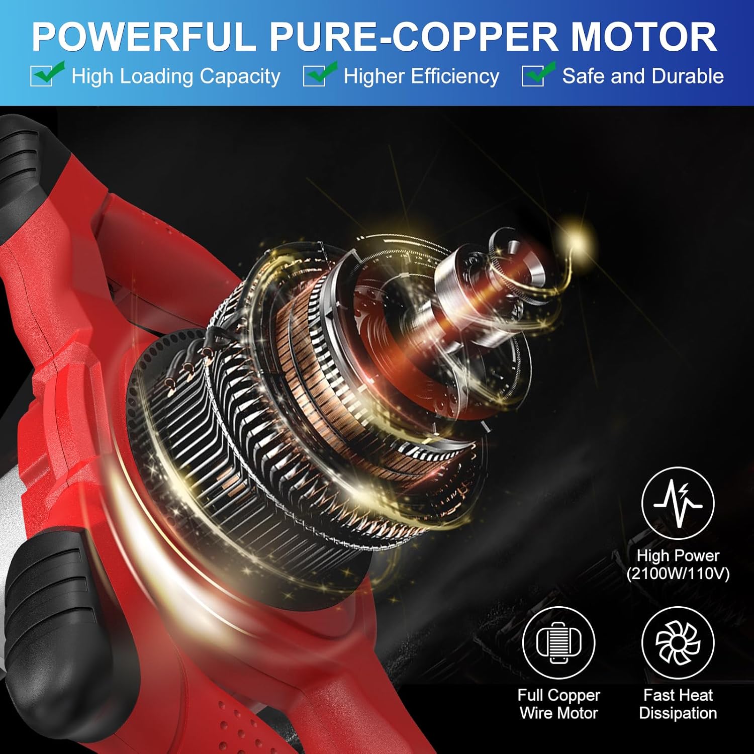 Electric Handheld Cement Mixer, 2pcs Mixing Heads Included, Portable Mortar Mixer with 6 Adjustable Speed, 110V Mud