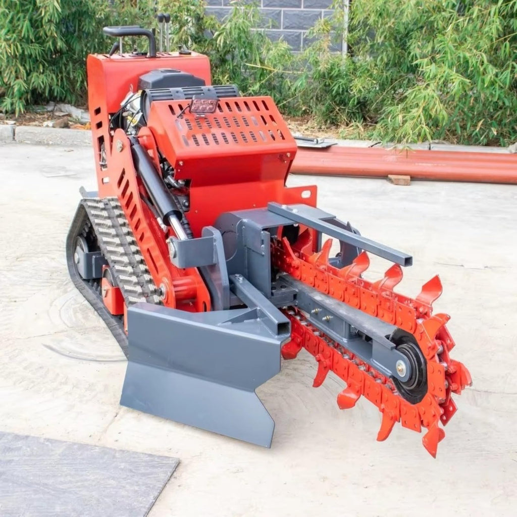 Mini Walk-Behind Trencher Crawler Skid Steer Ditching Equipment