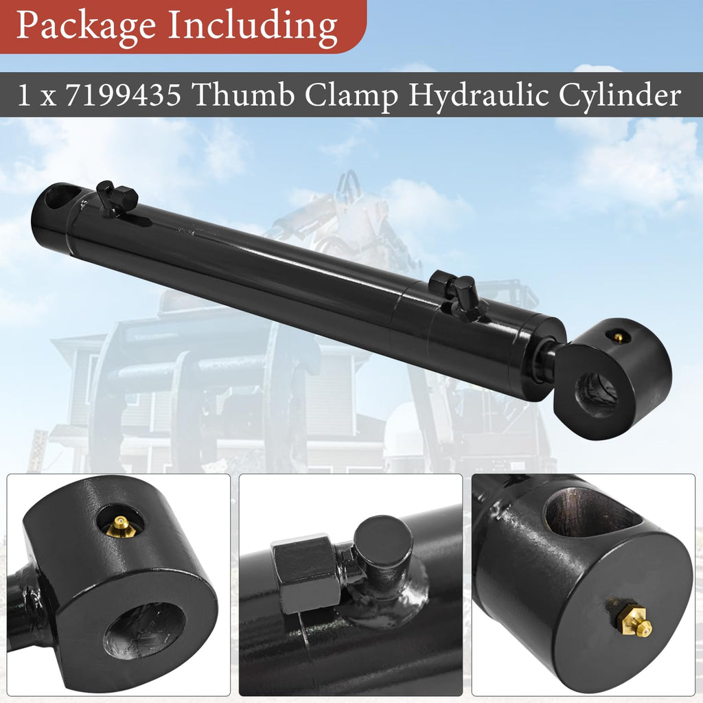 HonHuCo 7199435 Hydraulic Thumb Cylinder Fit for Bobcat CAT E35 E32