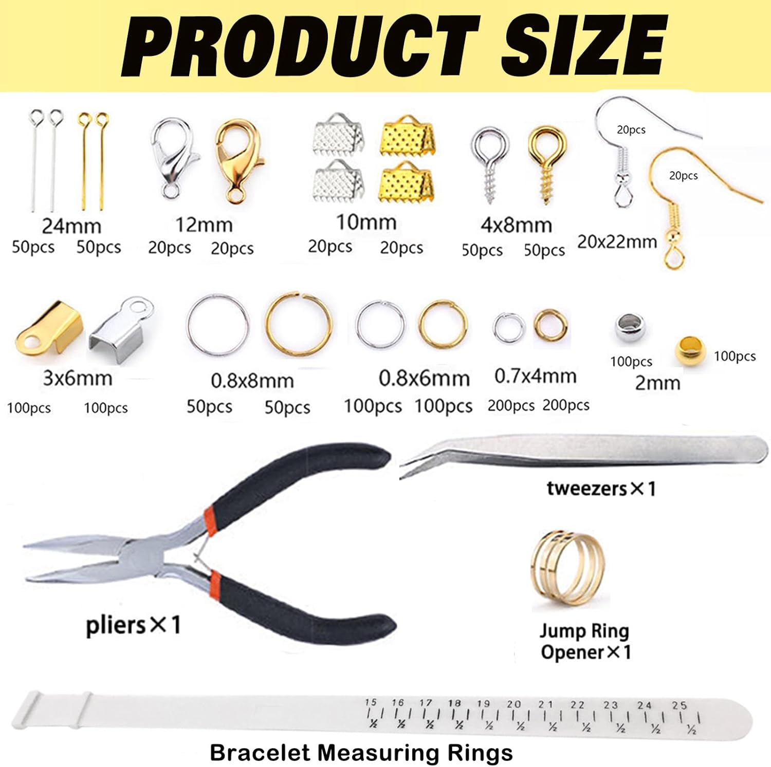 Jewelry Making Supplies Kit, Repair Tools with Accessories | Jewelry Making Kit for Adults and Beginners, Wire