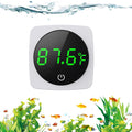 Aquarium Thermometer, LED Digital Fish Tank Thermometer, White