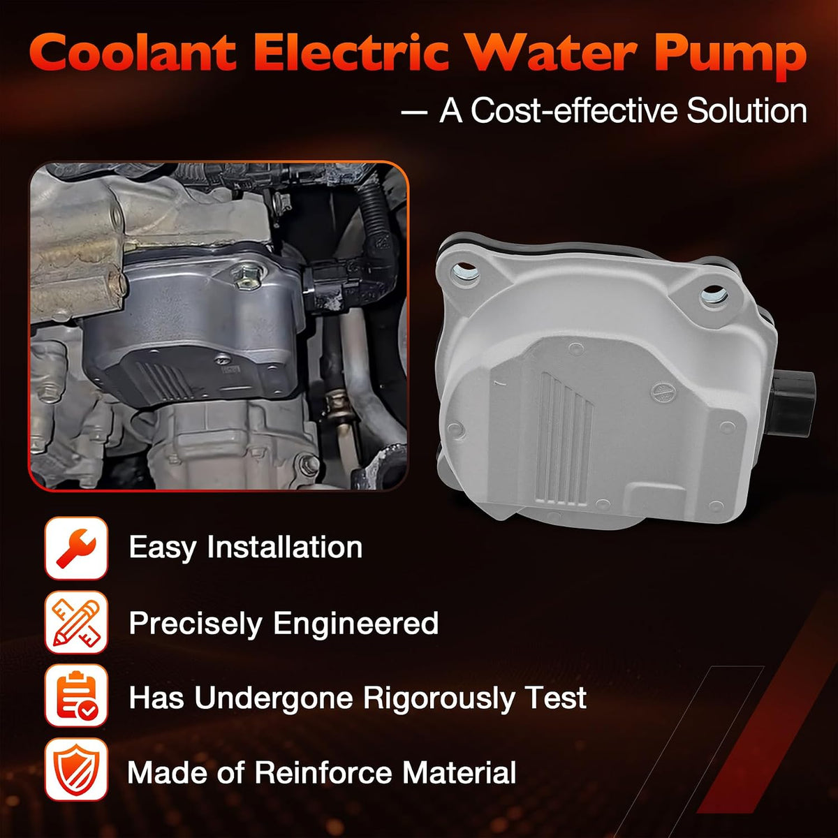 Coolant Electric Water Pump, Fit for 2018-2022 Toyota Camry, RAV4 2.5L
