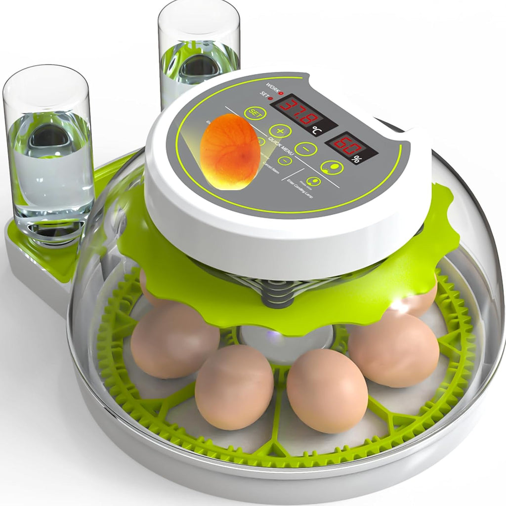 8-30 Egg Incubators for Hatching Eggs, Chicken Egg Incubator with Automatic Egg Turning, Temperature Control &