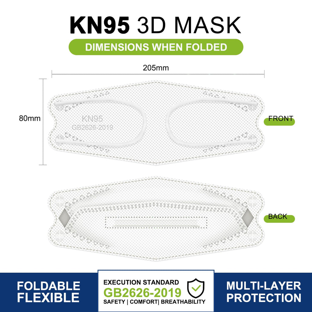 KN95 100pcs Face Mask for Adults KN95 Respirator Mask