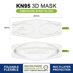 KN95 100pcs Face Mask for Adults KN95 Respirator Mask