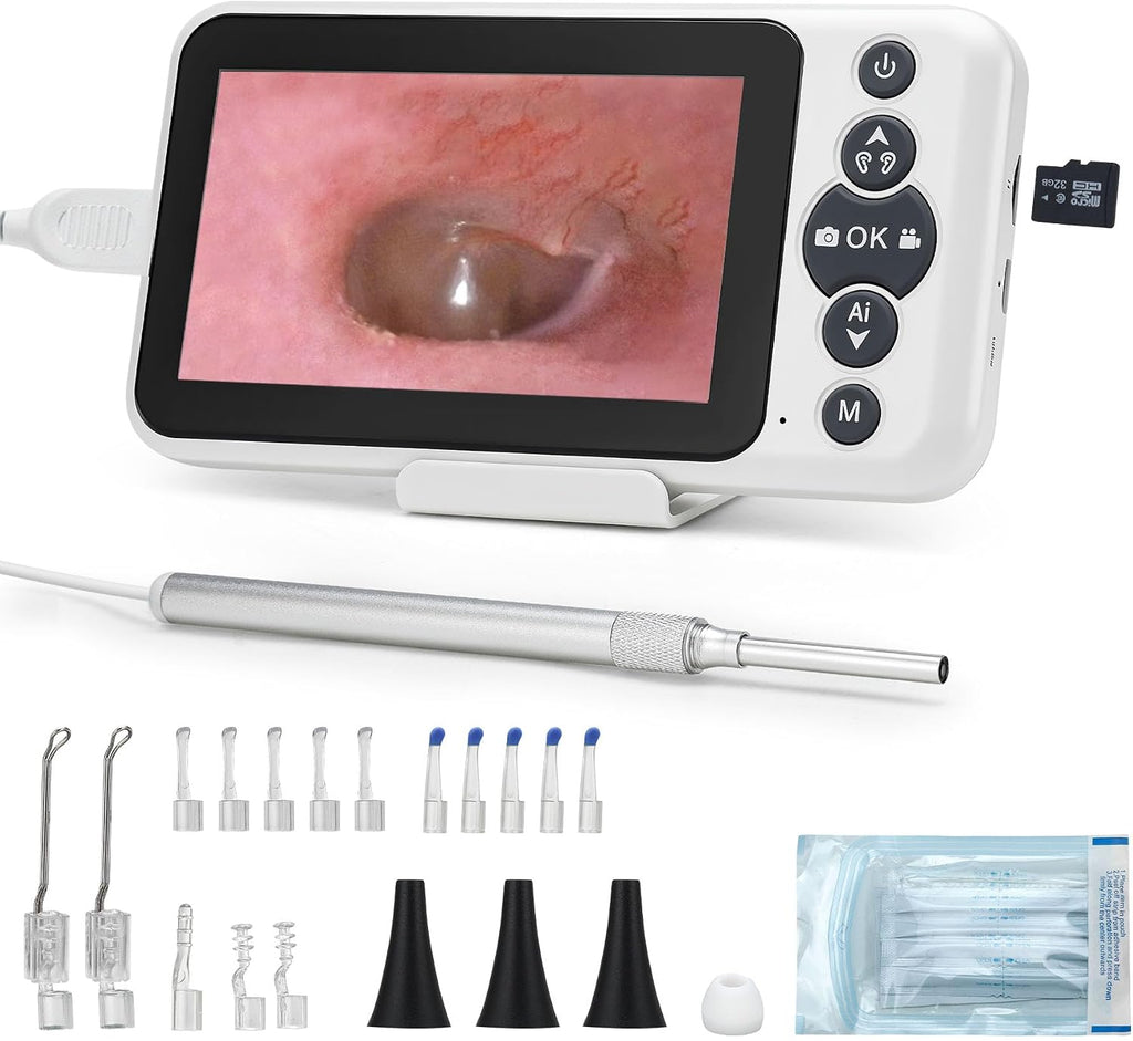 Digital Otoscope with 4.5" HD Screen, Ear Wax Removal Tool Kit