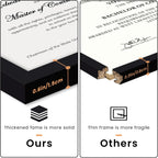 Certificate Frame, 8.5 by 11 Diploma Frames, 1 Pack, Black | Clear Plexiglass, 8.5x11 Document Degree Frames for