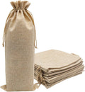 10pcs Burlap Wine Gift Bags for 1.5L Bottles, Large