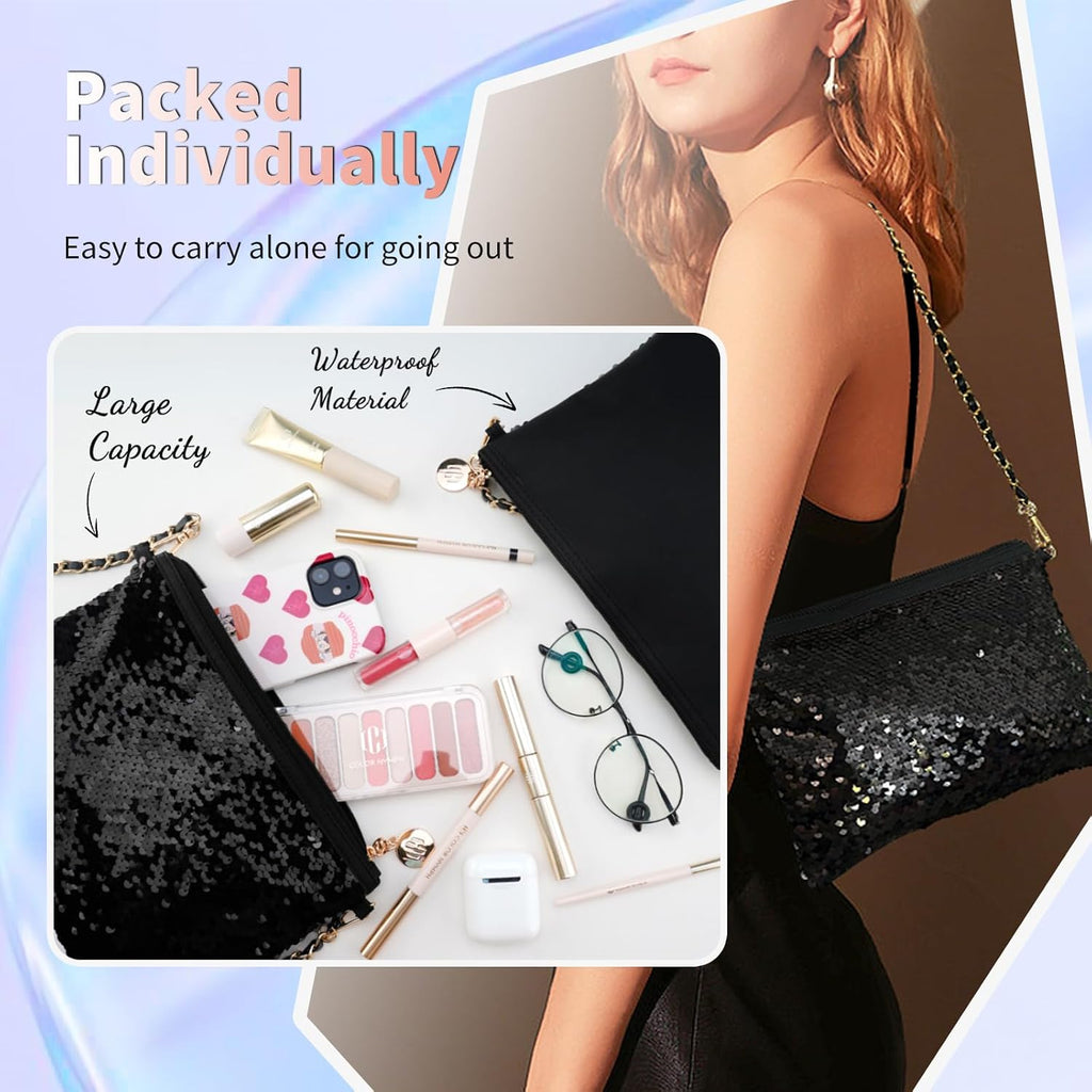 Makeup Kit For Girls, Women Make Up All In One Makeup Set For Starter With Sequin Bag, 9 Colors Eyeshadow Palette