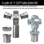 Beigaoxu 1 1/4" Heim Joint Rod End Kit, Chromoly with Spacers, 2 Pair