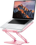 Adjustable Laptop Stand for Desk, Metal Foldable Laptop Riser, Portable Laptop Holder Mount, Ventilated Cooling