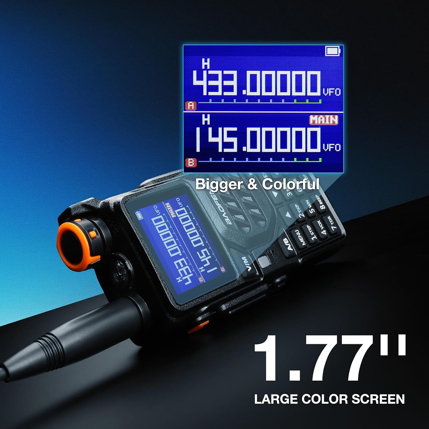 K5PLUS 10W Tri-Band Ham Radio with Long High Gain ANT & Speaker Mic | UHF VHF 1.25M Long Range Two Way Radio, 999CH