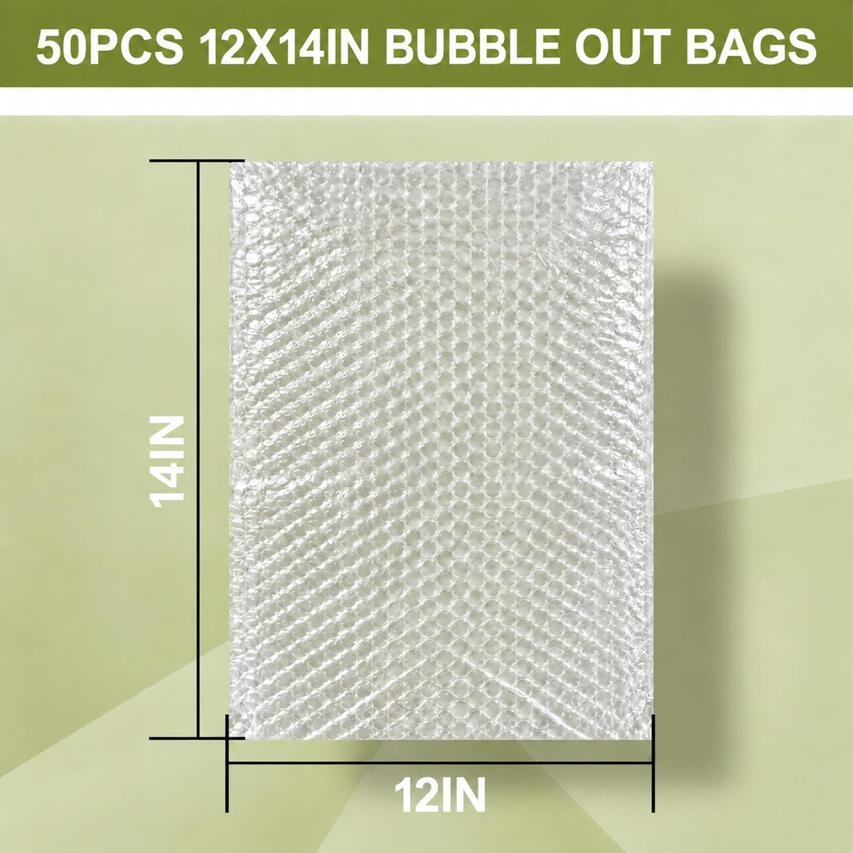 50PCS 12x14"Bubble Pouches,Shockproof Cushioning Protection