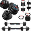 Adjustable dumbbell set,20/35/45/55/70/90lbs Free Weights set with upgraded nut, 5 in 1 Weight Set Used as