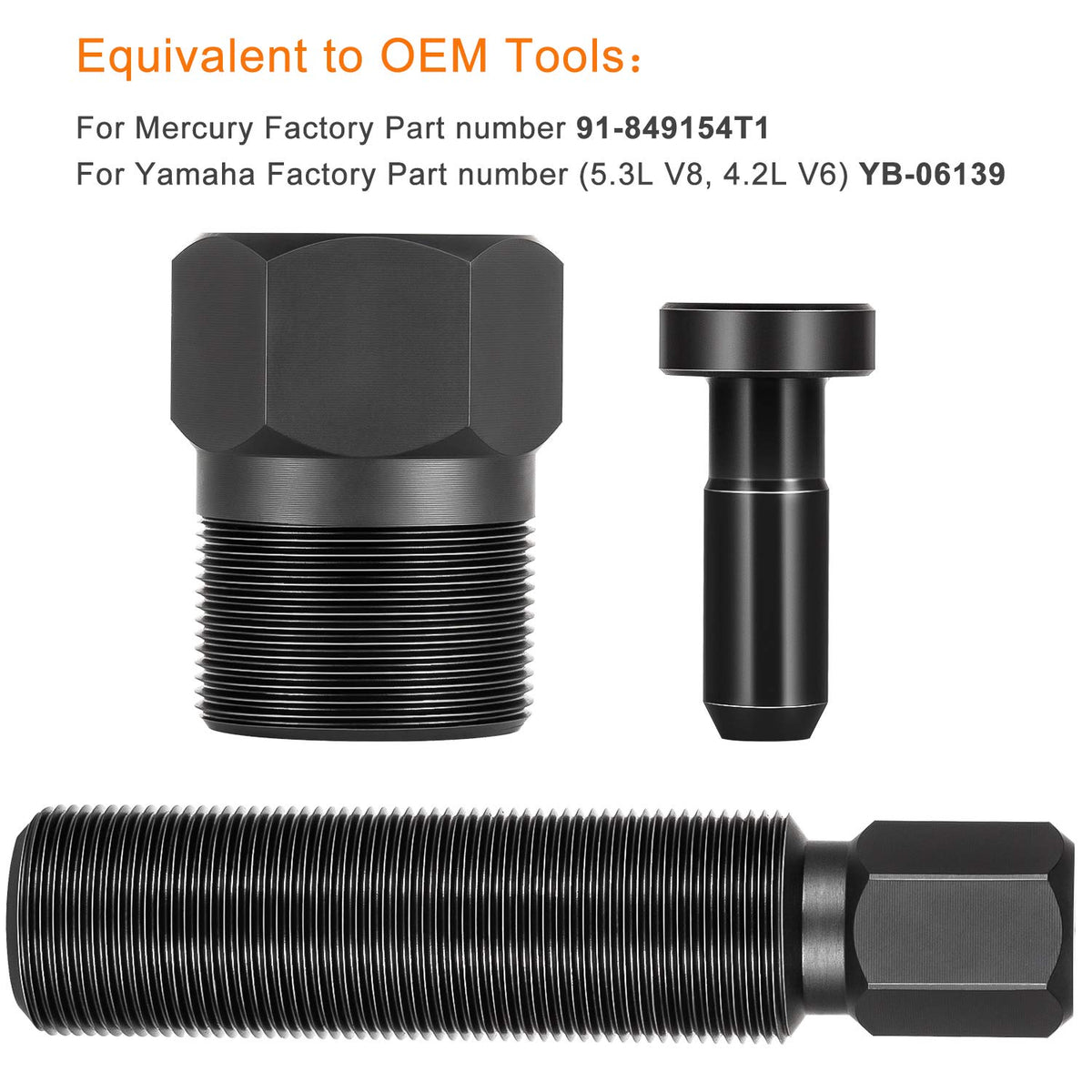 Bonbo Flywheel Puller Flywheel Removal Tool 1.5" x16 for Mercury & Yamaha Outboard Alternative to Mercury OE# 91-849154T1, Yamaha OE# YB-06139